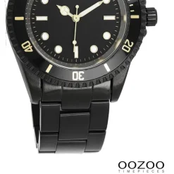 Oozoo Damen Armbanduhr Timepieces Analog Edelstahl schwarz UOC11149