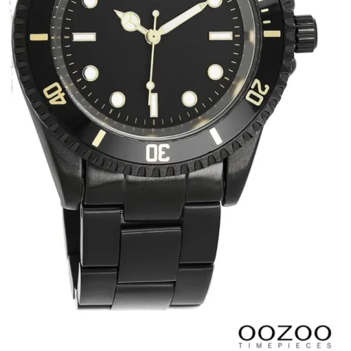 Oozoo Damen Armbanduhr Timepieces Analog Edelstahl schwarz UOC11149