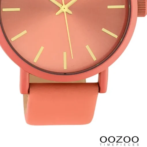 Oozoo Damen Armbanduhr Timepieces Analog Leder orange UOC10447