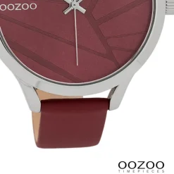 Oozoo Damen Armbanduhr Timepieces Analog Leder rot UOC9682A