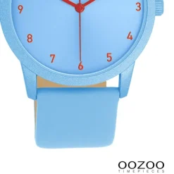 Oozoo Damen Armbanduhr Timepieces Analog Leder blau UOC11168