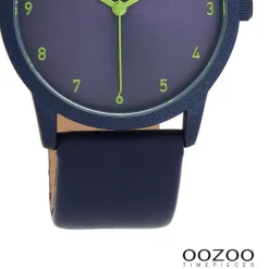 Oozoo Damen Armbanduhr Timepieces Analog Leder blau UOC11174
