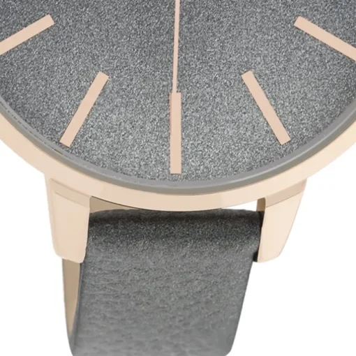Oozoo Damen Armbanduhr Timepieces C11033 Analog Leder grau UOC11033