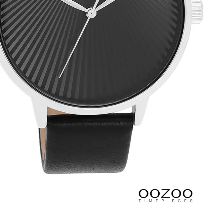 Oozoo Damen Armbanduhr Timepieces Analog Leder schwarz UOC11241