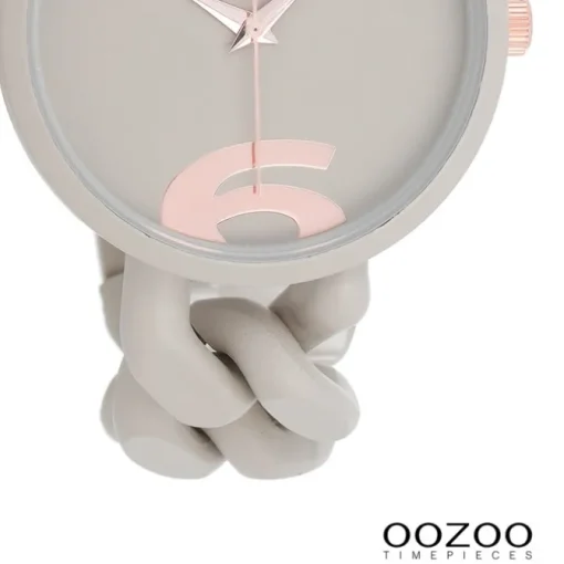 Oozoo Damen Armbanduhr Timepieces Analog Kunststoff taupe hellbraun UOC11265