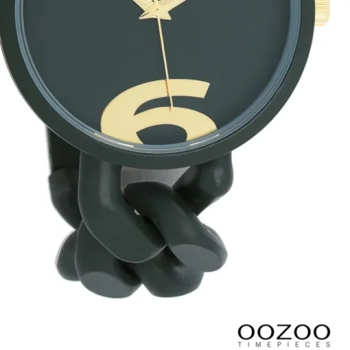 Oozoo Damen Armbanduhr Timepieces Analog Kunststoff dunkelgrün UOC11269
