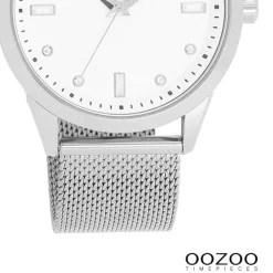 Oozoo Damen Armbanduhr Timepieces Analog Metall silber UOC11280