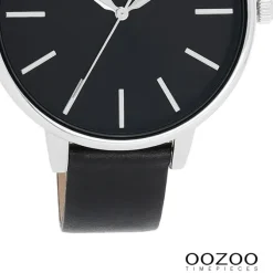 Oozoo Damen Armbanduhr Timepieces Analog Leder schwarz UOC11293