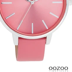 Oozoo Damen Armbanduhr Timepieces Analog Leder pink UOC11295