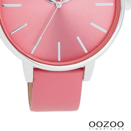 Oozoo Damen Armbanduhr Timepieces Analog Leder pink UOC11295