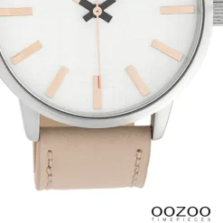 Oozoo Damen Armbanduhr Timepieces Analog Leder rosa UOC10031