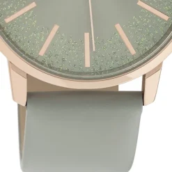 Oozoo Damen Armbanduhr Timepieces C11040 Analog Leder grau UOC11040