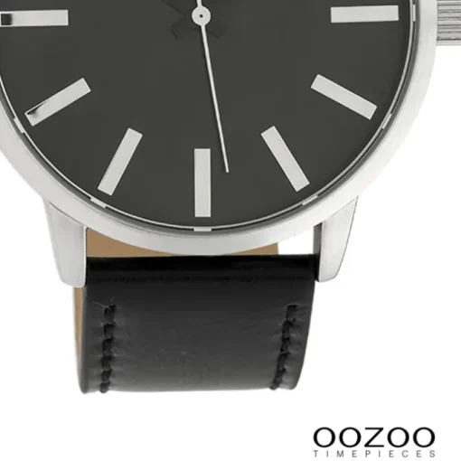 Oozoo Damen Armbanduhr Timepieces Analog Leder schwarz UOC10034