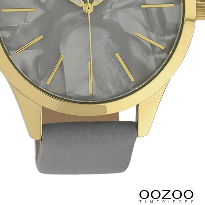 Oozoo Damen Armbanduhr Timepieces Analog Textil grau UOC10071