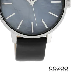 Oozoo Damen Armbanduhr Timepieces Analog Leder schwarz UOC10119