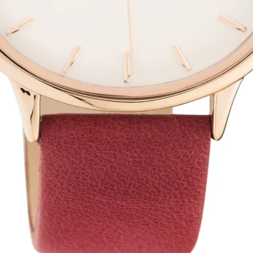 Oozoo Damen Armbanduhr Timepieces C11053 Analog Leder rot UOC11053