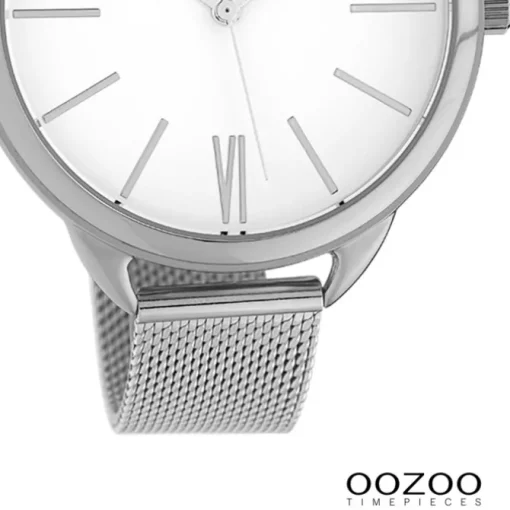 Oozoo Damen Armbanduhr Timepieces Analog Metall silber UOC10134