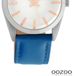 Oozoo Damen Armbanduhr Timepieces Analog Leder blau UOC10191