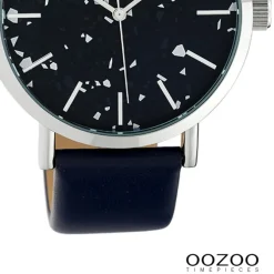 Oozoo Damen Armbanduhr Timepieces Analog Leder schwarz UOC10414