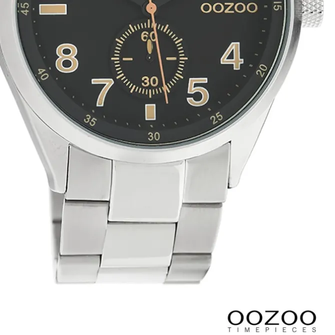 Oozoo Damen Armbanduhr Timepieces Analog Metall silber UOC10634