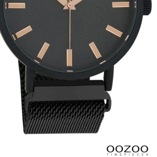 Oozoo Damen Armbanduhr Timepieces Analog Metall schwarz UOC10736