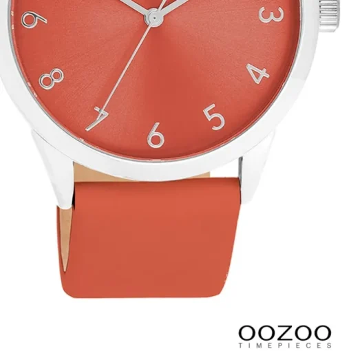 Oozoo Damen Armbanduhr Timepieces Analog Leder orange UOC11326