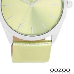 Oozoo Damen Armbanduhr Timepieces Analog Leder hellgrün UOC11331