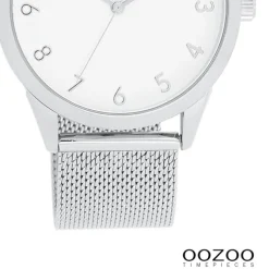 Oozoo Damen Armbanduhr Timepieces Analog Metall silber UOC11320