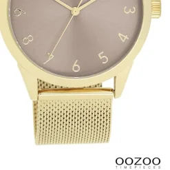 Oozoo Damen Armbanduhr Timepieces Analog Metall gold UOC11323