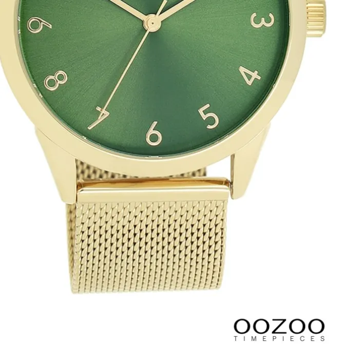 Oozoo Damen Armbanduhr Timepieces Analog Metall gold UOC11324