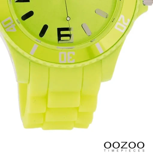 Oozoo Damen Armbanduhr Timepieces Analog Silikon grün UOC4366A