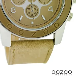Oozoo Damen Armbanduhr Timepieces Analog Leder beige UOC4551A