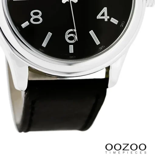Oozoo Damen Armbanduhr Timepieces Analog Leder schwarz UOC4559A