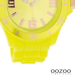 Oozoo Damen Armbanduhr Timepieces Analog Silikon gelb UOC5053A