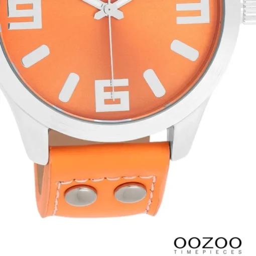 Oozoo Damen Armbanduhr Timepieces Analog Leder orange UOC1072A