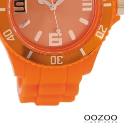 Oozoo Damen Armbanduhr Timepieces Analog Silikon orange UOC5054A
