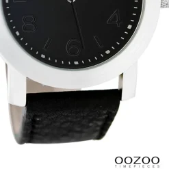 Oozoo Damen Armbanduhr Timepieces Analog Leder schwarz UOC5154A