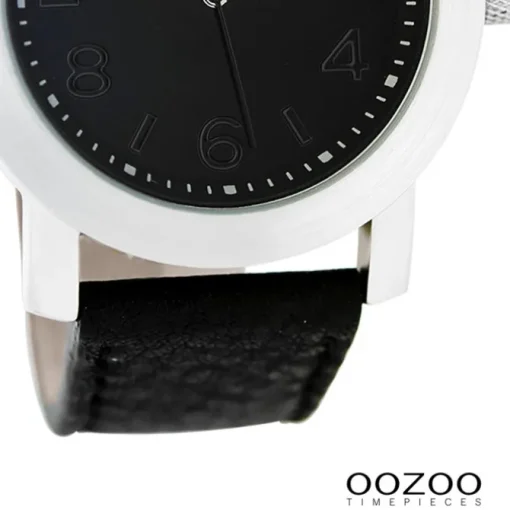 Oozoo Damen Armbanduhr Timepieces Analog Leder schwarz UOC5154A