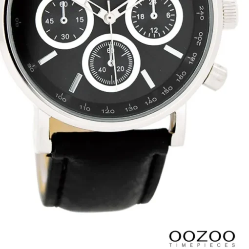 Oozoo Damen Armbanduhr Timepieces Analog Leder schwarz UOC5329A