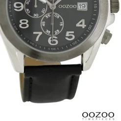 Oozoo Damen Armbanduhr Timepieces Analog Leder schwarz UOC6199A
