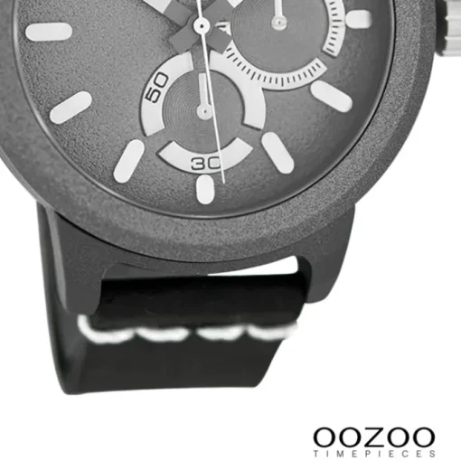 Oozoo Damen Armbanduhr Timepieces Analog Leder schwarz UOC6209A