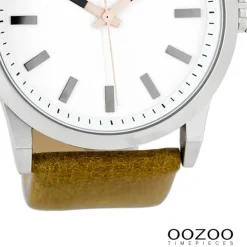 Oozoo Damen Armbanduhr Timepieces Analog Leder beige UOC7035A