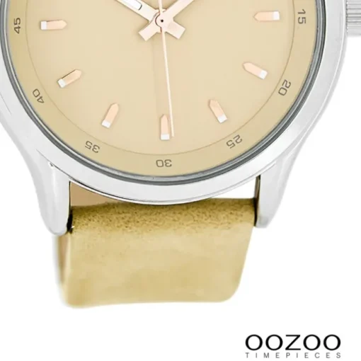 Oozoo Damen Armbanduhr Timepieces Analog Leder gelb UOC7435A