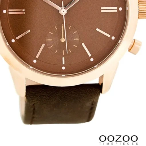 Oozoo Damen Armbanduhr Timepieces Analog Leder braun UOC8014A