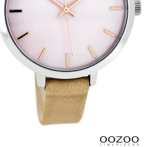 Oozoo Damen Armbanduhr Timepieces Analog Leder beige UOC8356A