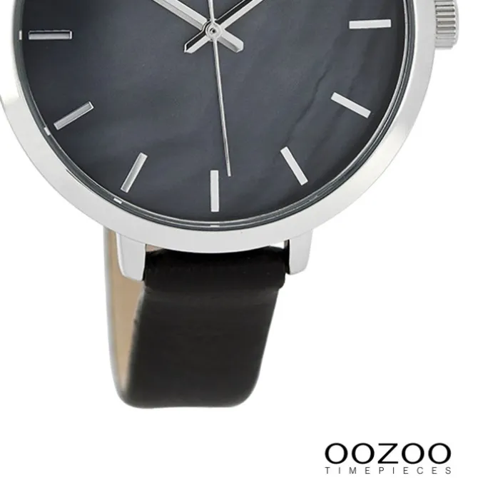 Oozoo Damen Armbanduhr Timepieces Analog Leder schwarz UOC8359A