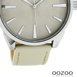 Oozoo Damen Armbanduhr Timepieces Analog Leder grau UOC8360A