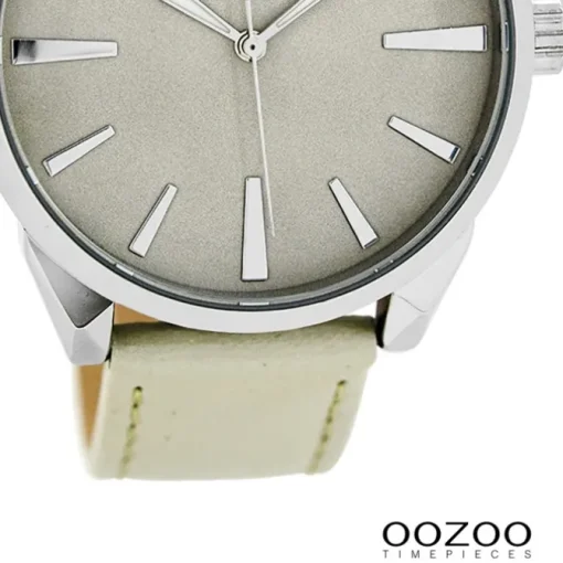 Oozoo Damen Armbanduhr Timepieces Analog Leder grau UOC8360A