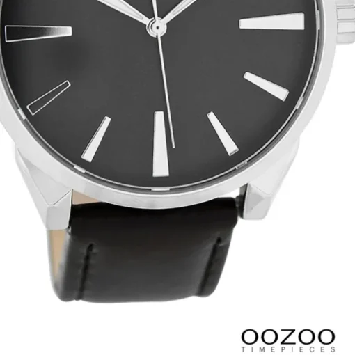 Oozoo Damen Armbanduhr Timepieces Analog Leder schwarz UOC8364A