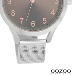 Oozoo Damen Armbanduhr Timepieces Analog Metall silber UOC9116A